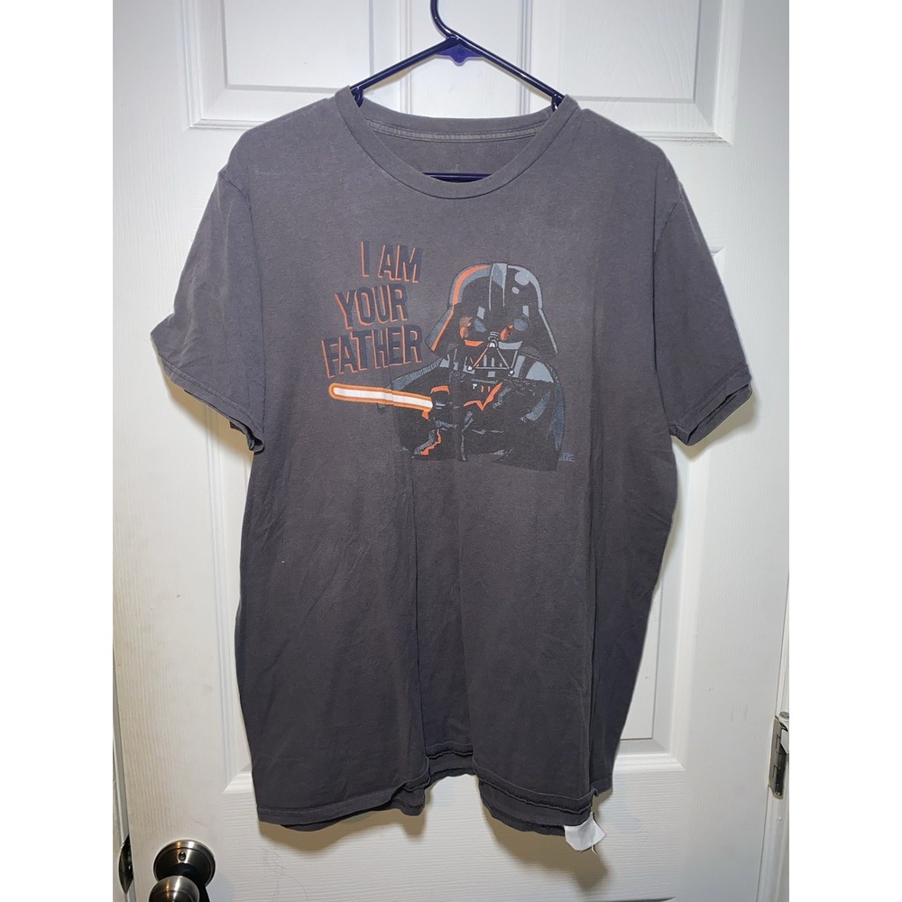 Disney Parks Star Wars Darth Vader I Am Your Father Graphic Tee Charcoal L
